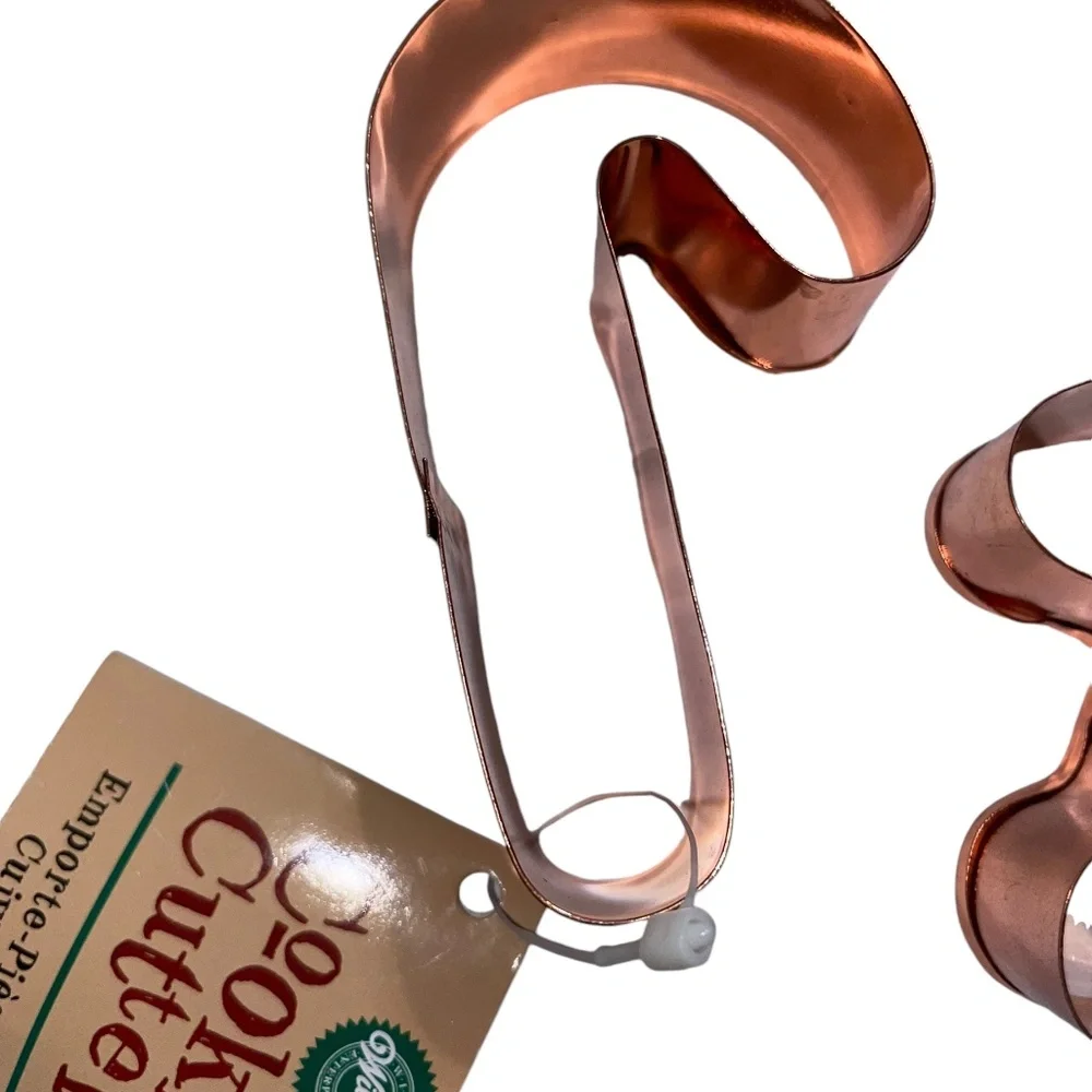NWT Vintage Wilton Christmas Candy Cane Gingerbread  Copper Clad Cookie Cutter‎